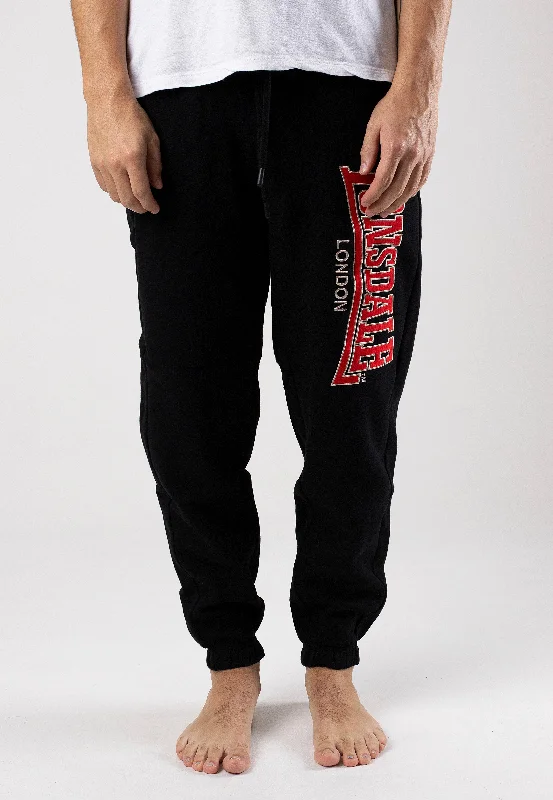 Sports pant with soft fabric -Lonsdale - Coiree Black/Red/White - Sweat Pants