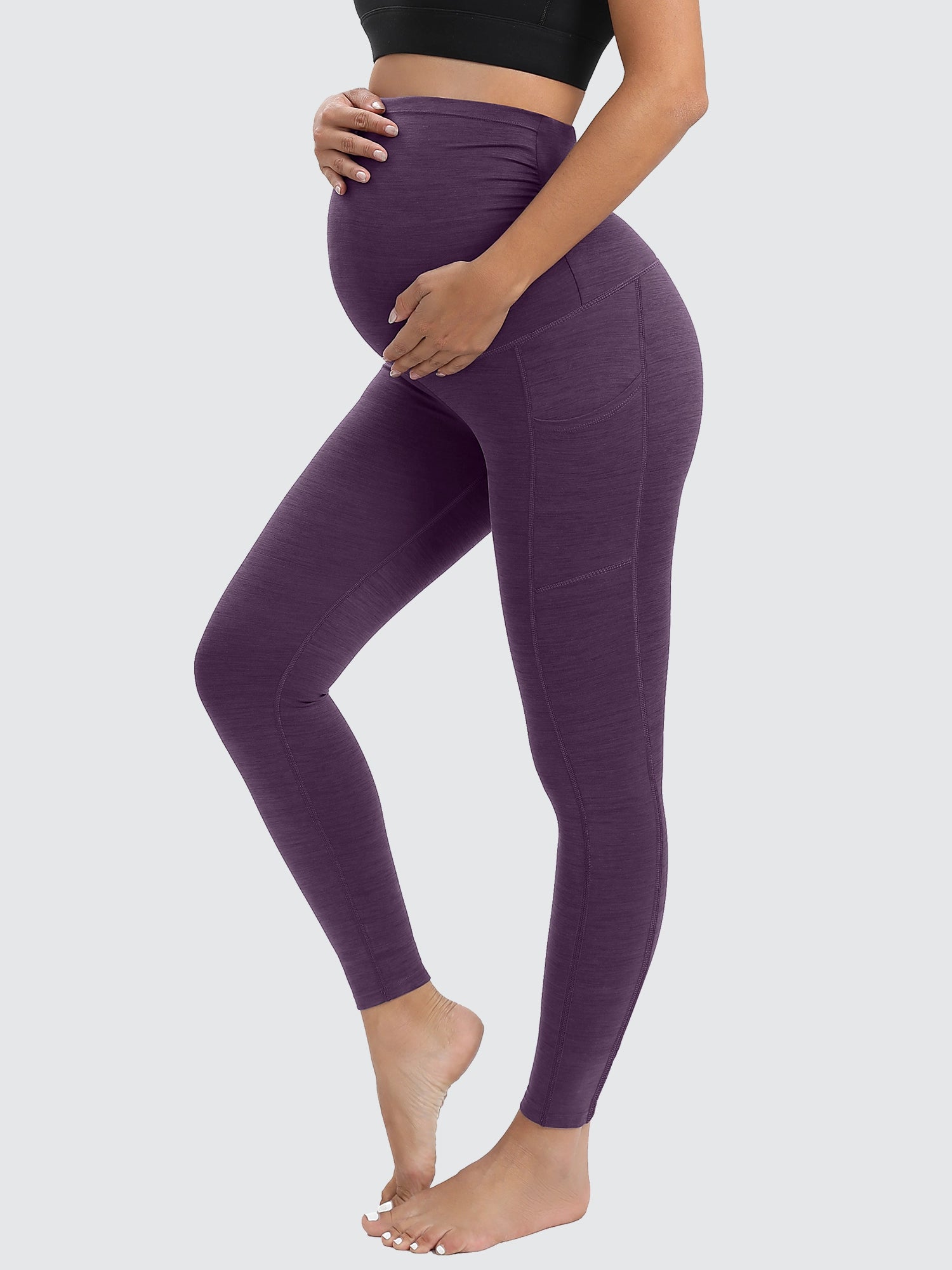 Sports legging for long hikes -IUGA Supcream Buttery-soft Maternity Legging With Pockets