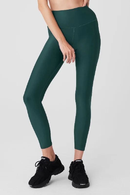 Thermal sports legging for gym -7/8 High-Waist Airlift Legging - Midnight Green