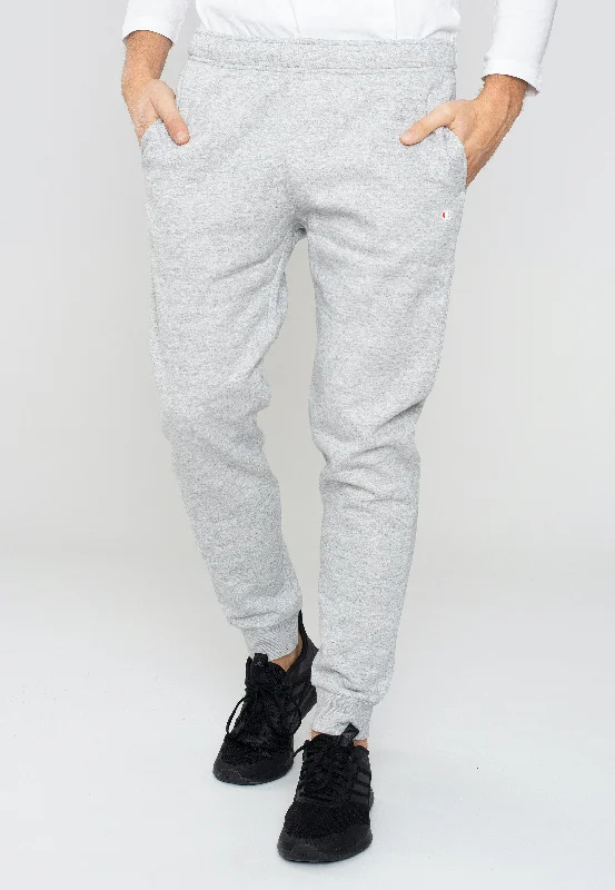 Grey sports pant for hiking -Champion - Rib Cuff New Oxford Grey Melange - Sweat Pants