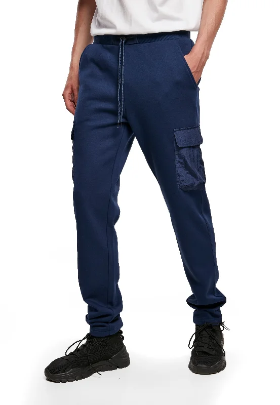 Lightweight sports pant for hiking -Urban Classics - Commuter Darkblue - Sweat Pants