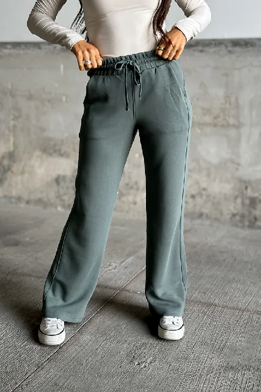 Thermal sports pant for cold -Scuba Sweats - Sage