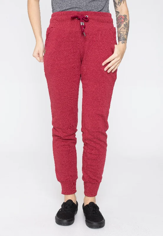 Sports pant with extra pockets -Ragwear - Chester Wine Red - Sweat Pants