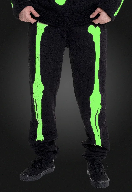 Sports pant with UV shield -Dark Moon - Skeleton Glow In The Dark - Sweat Pants