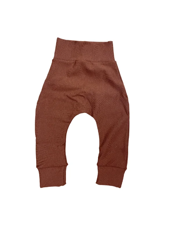 High-waisted swimwear for style -Chestnut Bamboo Fleece Skinnies 0/6 up to 2/3 sizes