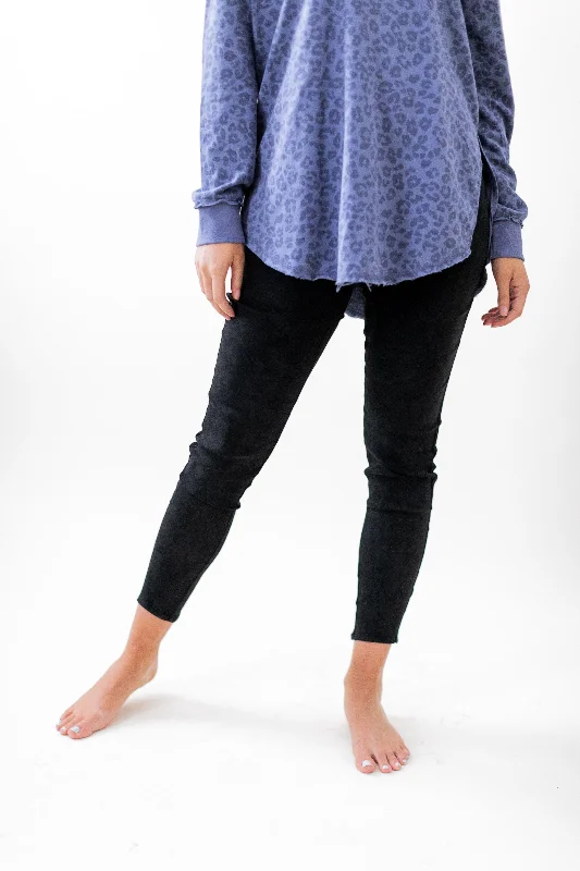 Sports legging for tough trails -Noelle Faux Suede Leggings