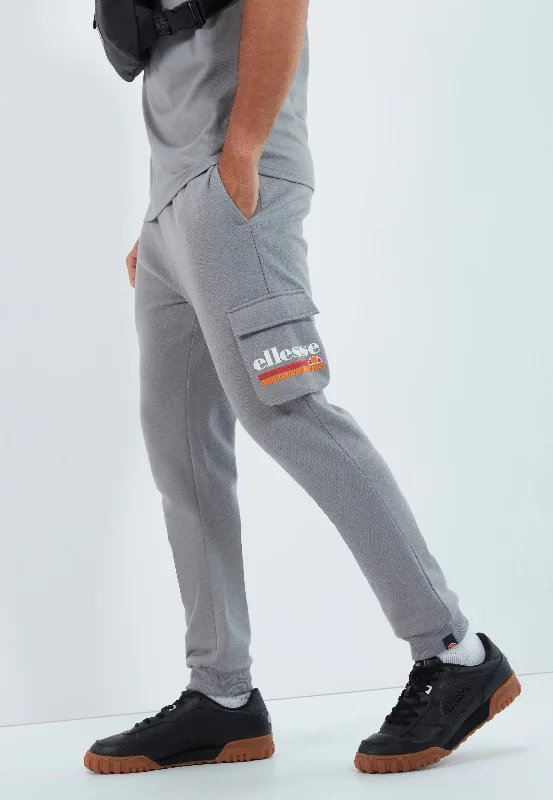 Breathable sports pant for running -Ellesse - Labico Grey - Sweat Pants