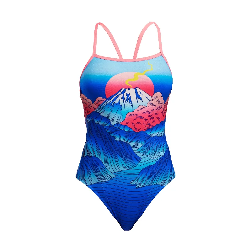 Swimwear with soft cups -Smokin Hot | Ladies Single Strap One Piece