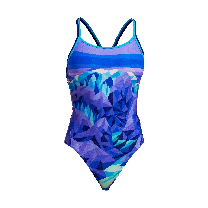 Green swimwear for men’s pool -Remarkables | Ladies Diamond Back One Piece