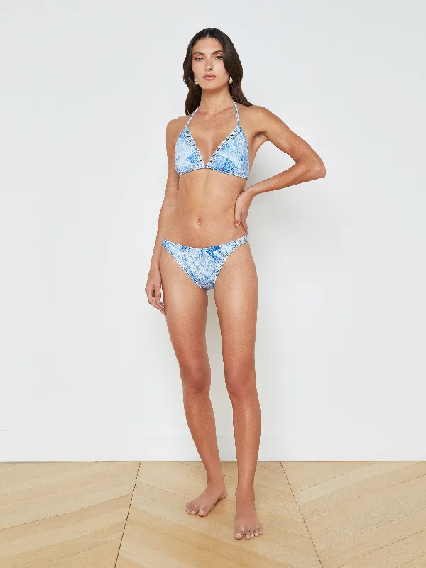 One-piece swimwear for swimming -Jean Bikini Bottom