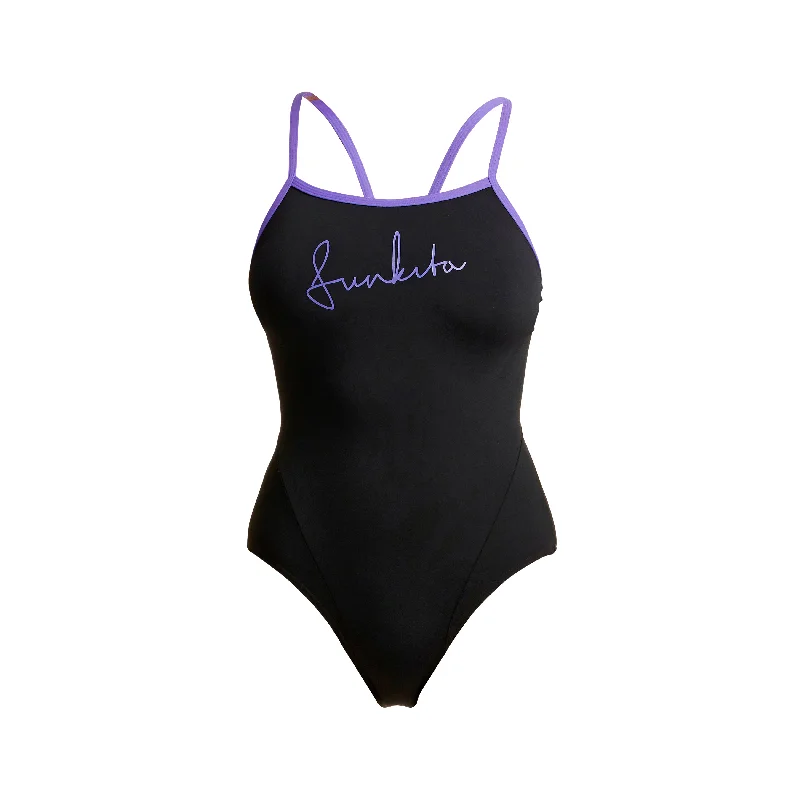 Swimwear with sea print -Night Mare | Ladies Single Strap One Piece