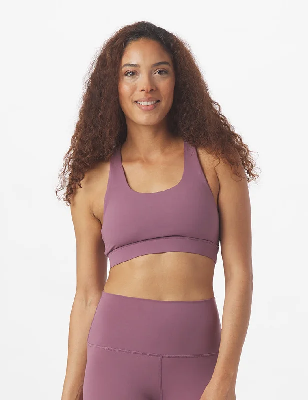 Sports bra for gym goals -Divine Bra: Mauve