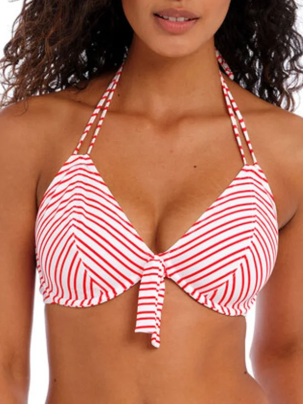 Plus-size swimwear for women -New Shores Halter Bikini Top - Chilli