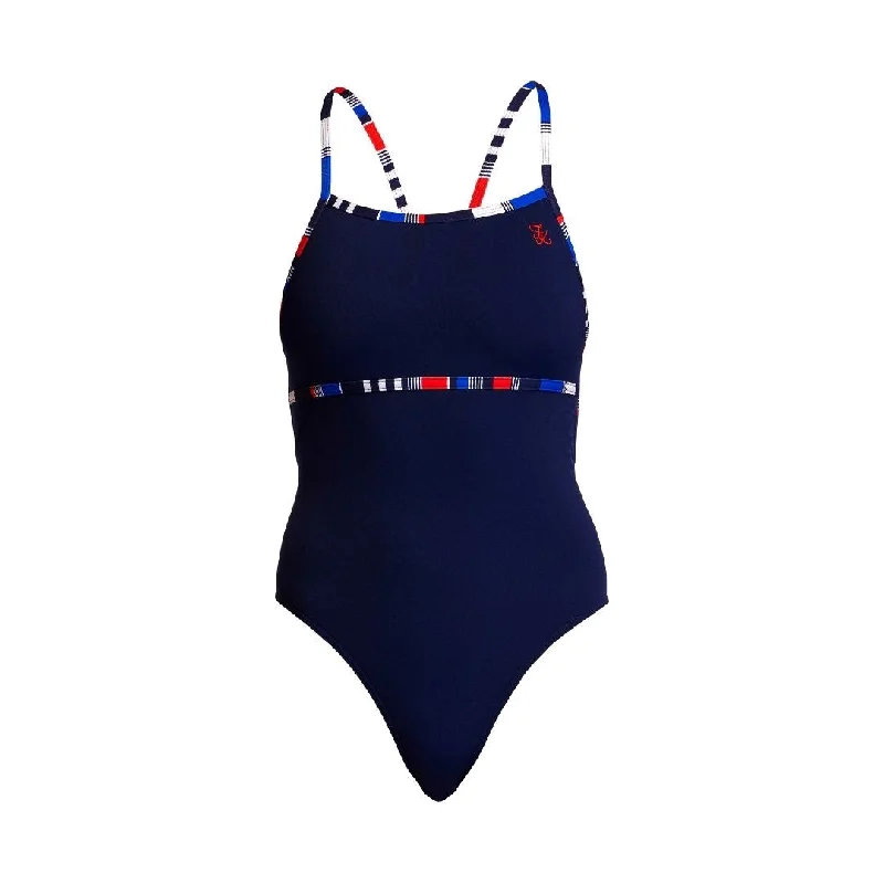 Swimwear with deep neckline -Old Spice | Ladies Single Strength One Piece