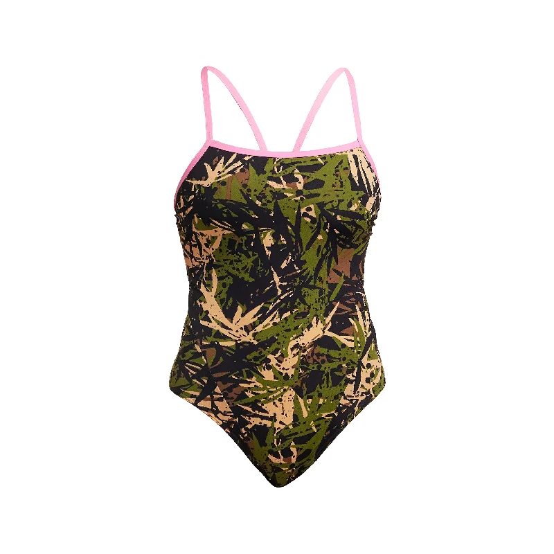 High-waisted swimwear for pool -Gigi Jo Jo | Ladies Single Strap One Piece