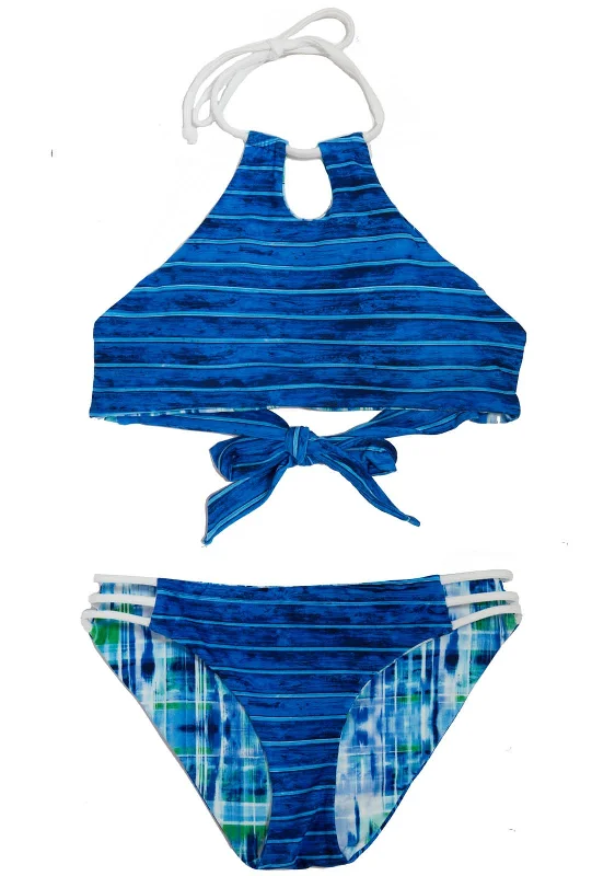 Swimwear for aqua zumba -Aquazul Bikini - 2-Piece | Halter Style | Girls 10-14