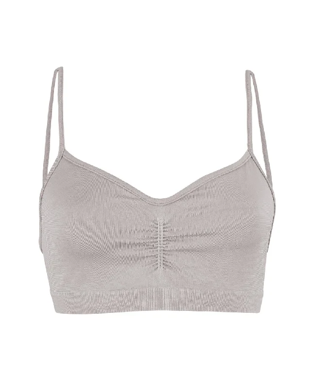 Sports bra for active summers -POISE Bra Top | Taupe