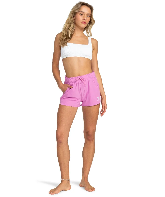 Sports shorts for core exercises -Roxy Wave 2 Inch Boardshorts