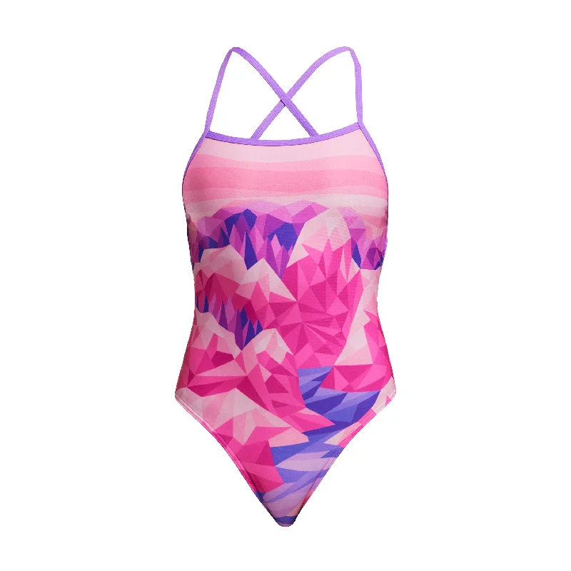 Swimwear with sunblock -Rockie High | Ladies Strapped In One Piece