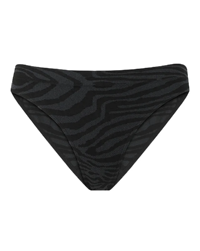 Sports bra for outdoor running -EVOLVE Bikini Bottoms | Zebra Jacquard