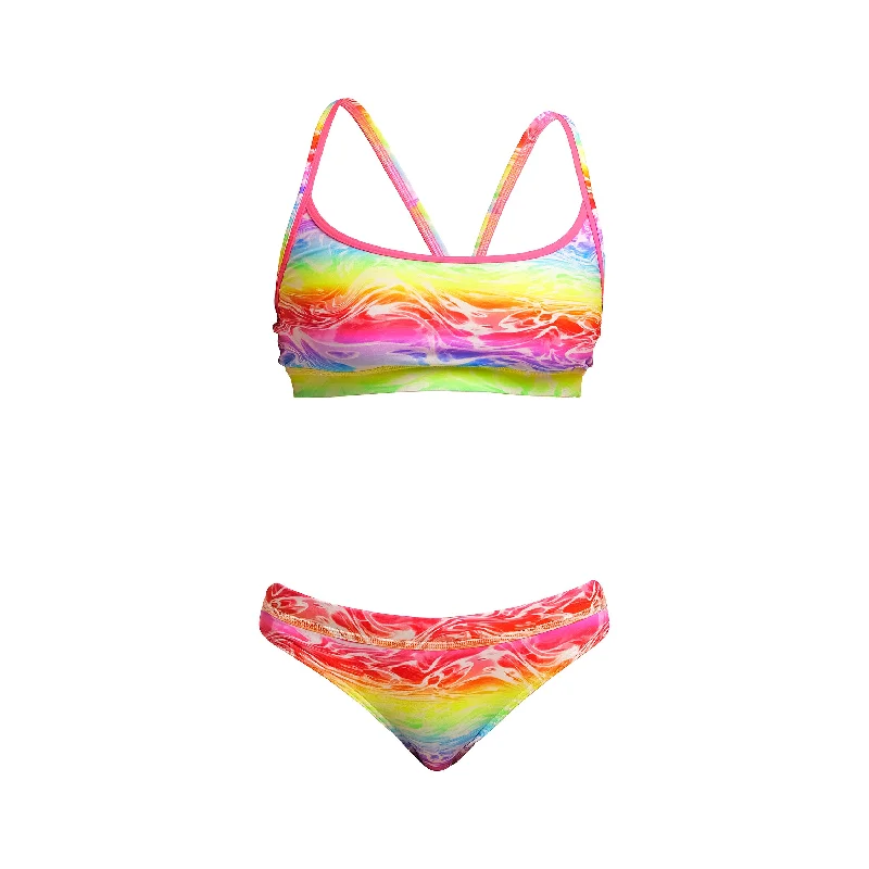 Stretchy swimwear for flexibility -Lake Acid | Ladies Sports Brief