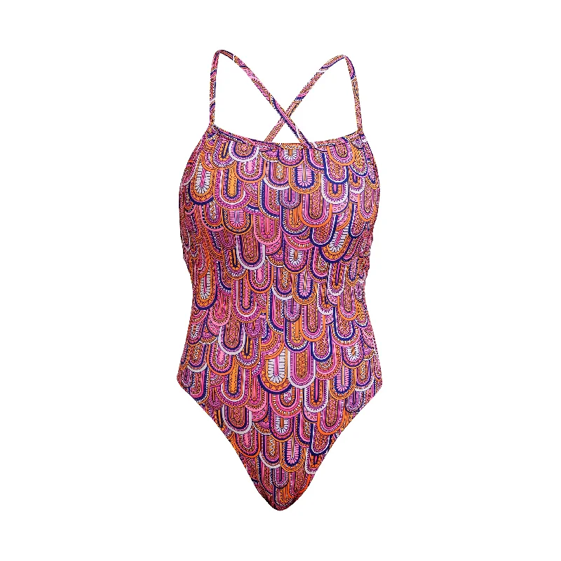 Swimwear with skid lining -Learn To Fly | Ladies Strapped In One Piece