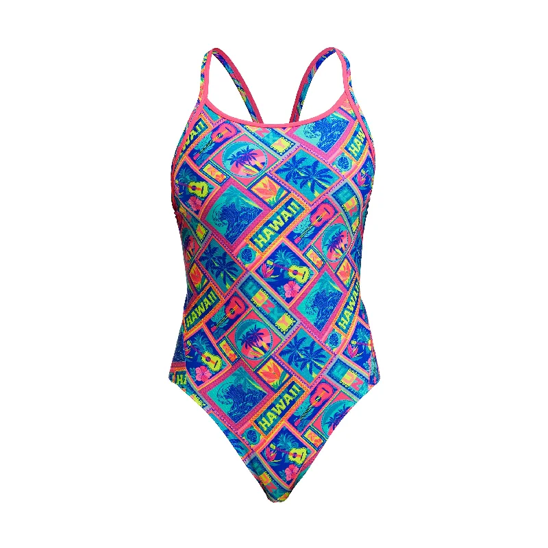 Casual swimwear for women’s pool -Coco Canel | Ladies Diamond Back One Piece