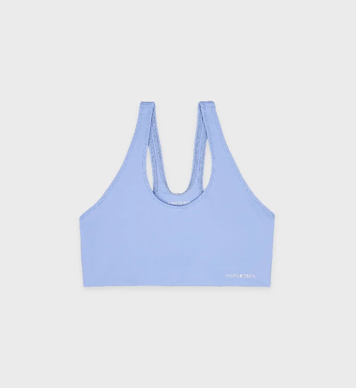 Black seamless sports bra -Sports Bra N.03- Hydrangea