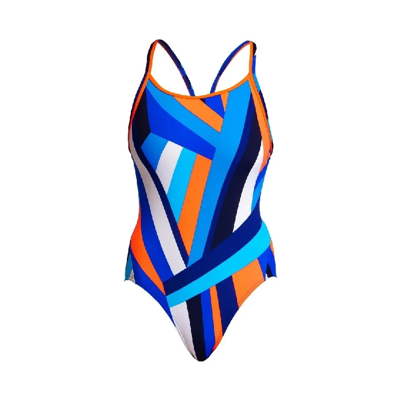 Swimwear for water sports -Scaffolded | Ladies Diamond Back One Piece