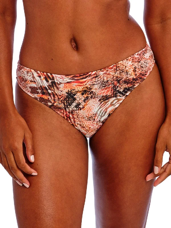 Swimwear with wave print -Desert Cat Bikini Brief