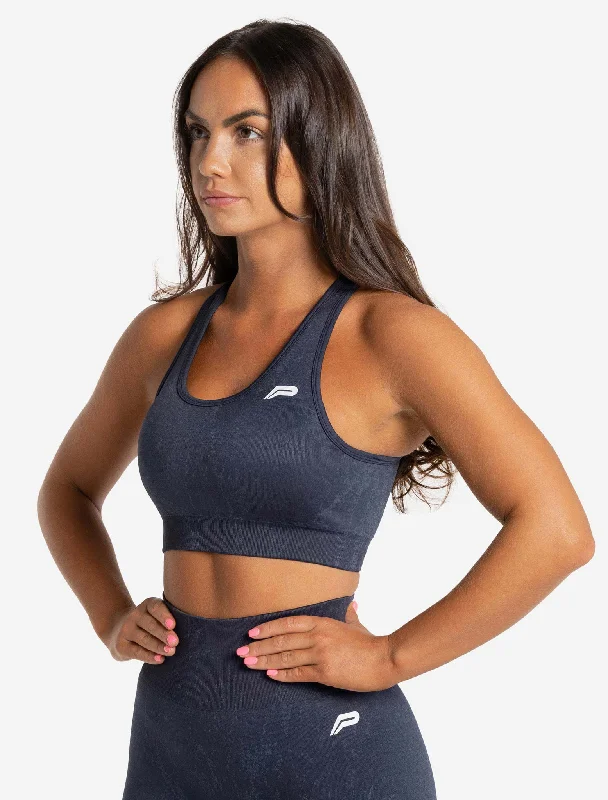 Nike Dri-Fit sports bra -Marble Seamless Sports Bra - Navy