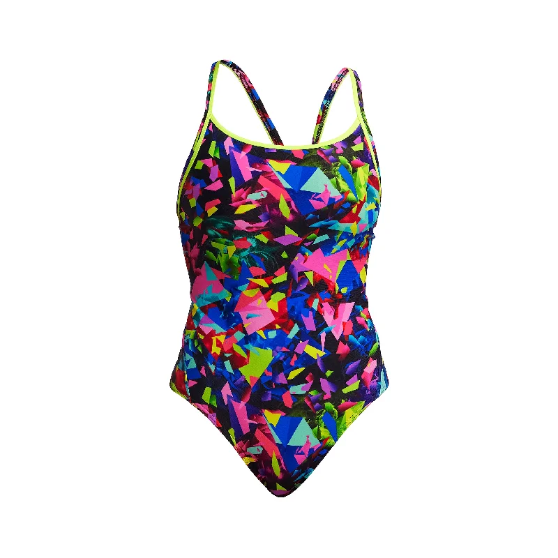 Short swimwear for pool -Destroyer | Ladies Diamond Back One Piece