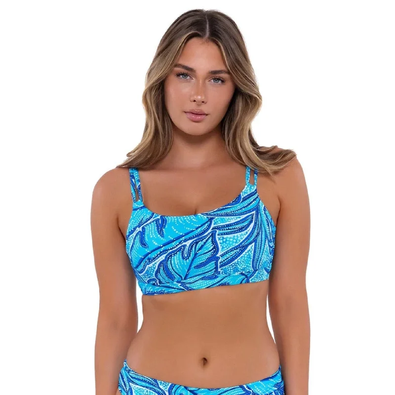 Sports bra with soft fit -Taylor Bralette 56EFGH - Seaside Vista