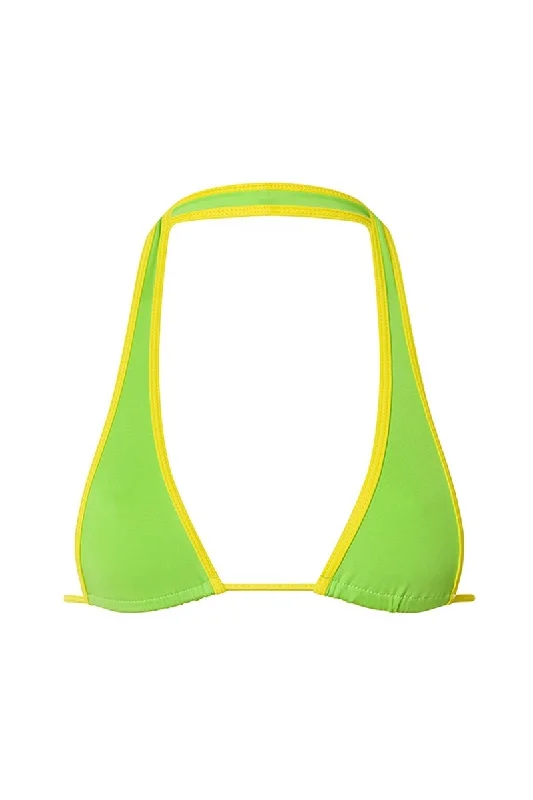 Sports bra for fitness beginners -LIME BRANDON TOP