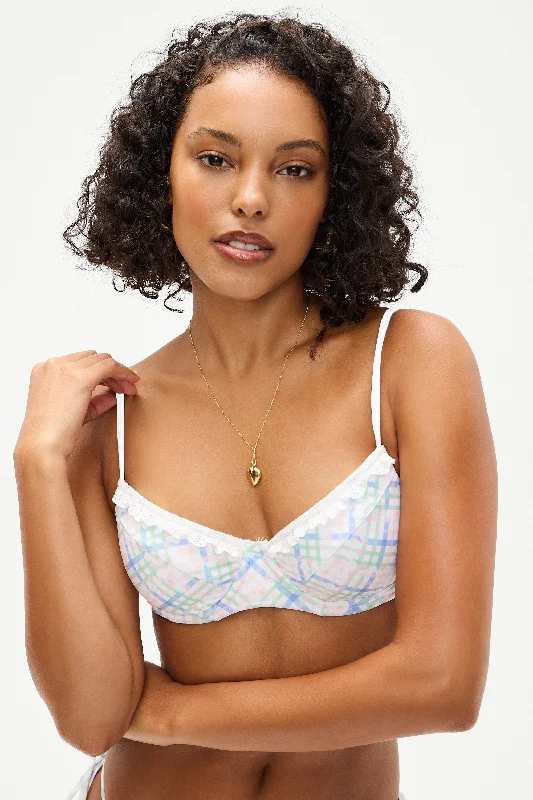 Quick-dry swimwear for women -Matilda Underwire Bikini Top - Cottage Meadow