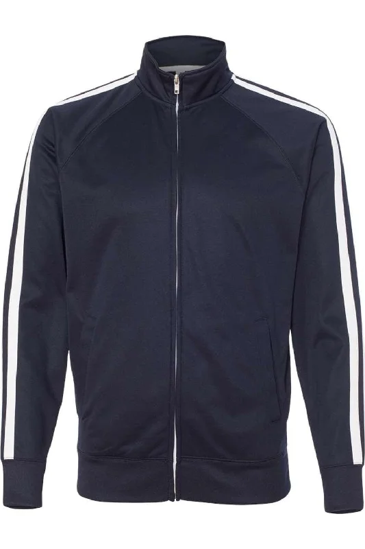 Durable sports jacket for men -Independent Trading Co. Lightweight Poly-Tech Full-Zip Track Jacket