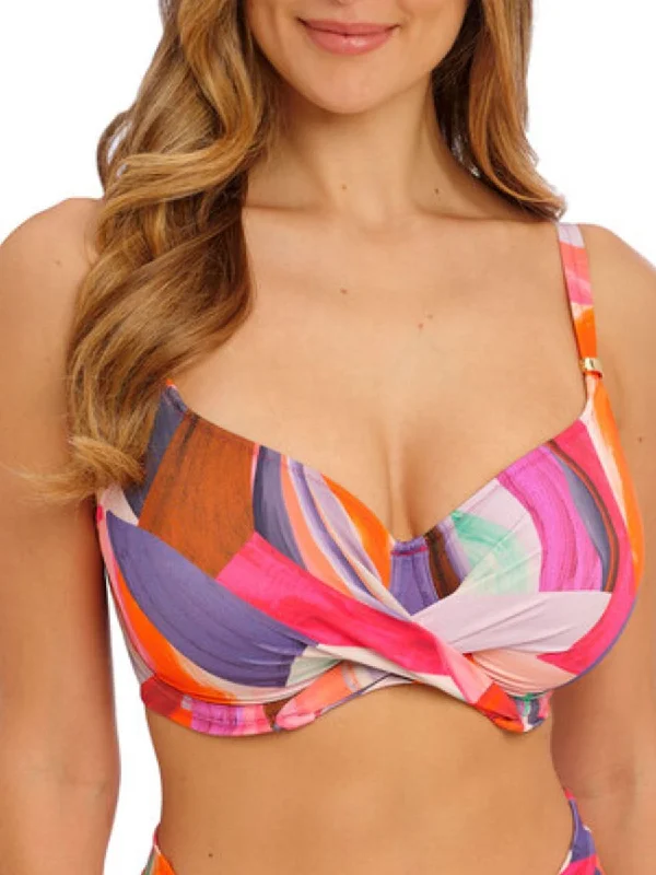 Swimwear for lake swimming -Aguada Beach Full Cup Bikini Top - Sunrise