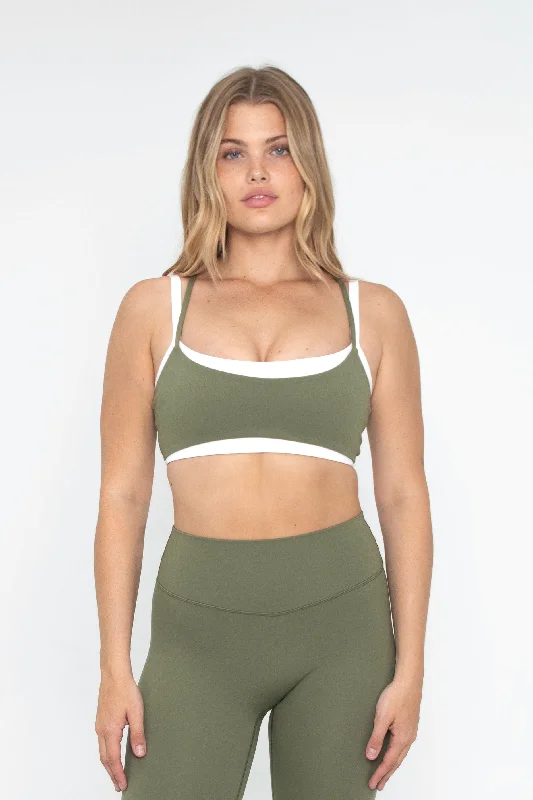 Sports bra for light exercise -Layered Bra - Camp