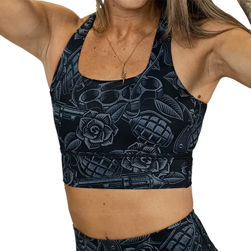 Sports bra with medium support -Longline Bra | Dressed To Kill | After Dark