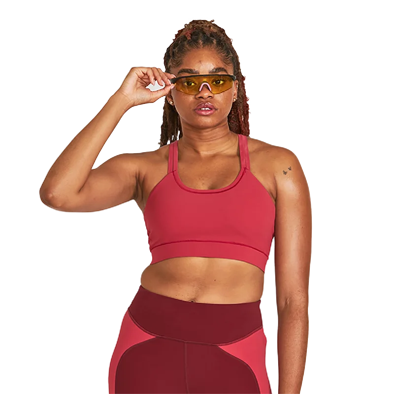 Sports bra with fun patterns -Janji Groundwork Pace Bra