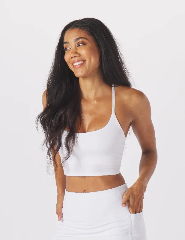 Sports bra with smooth fit -Pure Bra: White