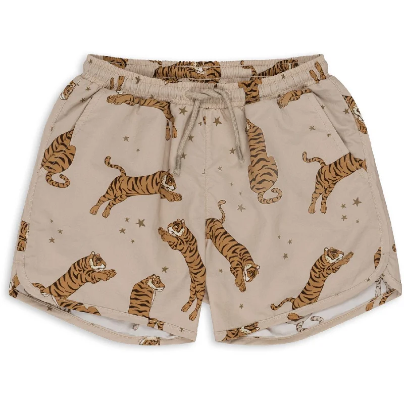 Sports shorts for gym sessions -Konges Sløjd Asnou Swim Shorts Tiger