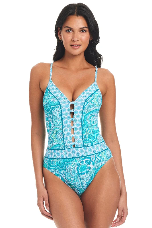 Swimwear for open water -Bleu Rod Beattie Coastal Cool Plunge One Piece