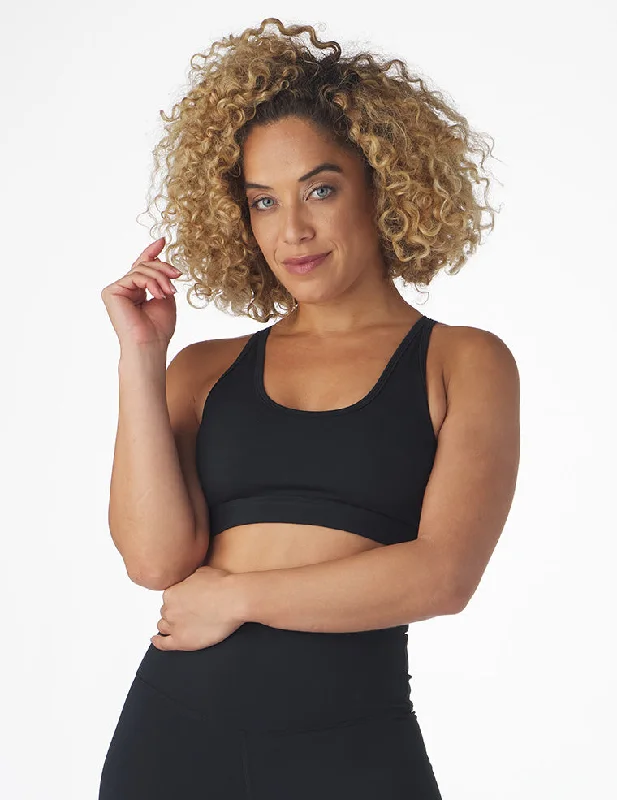 Sports bra for running trails -Habit Former Bra: Black