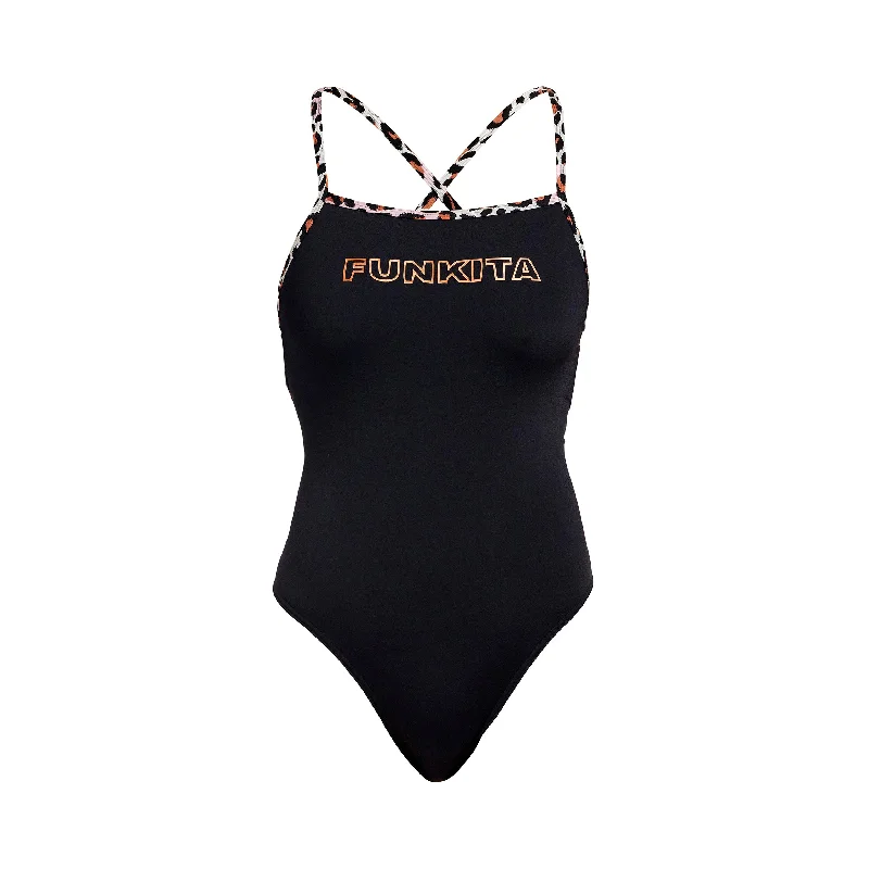 High-waisted swimwear for style -Zoo Night Life | Ladies Strapped In One Piece