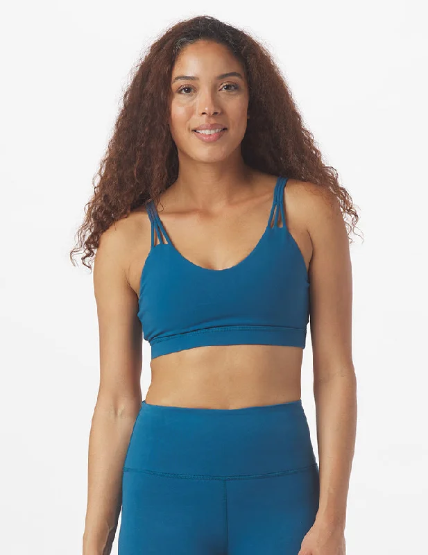 Sports bra for running trails -Para Bra: Moroccan Blue