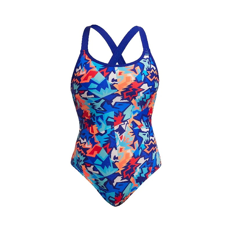 Swimwear with foam cups -Saw Sea | Ladies Eclipse One Piece