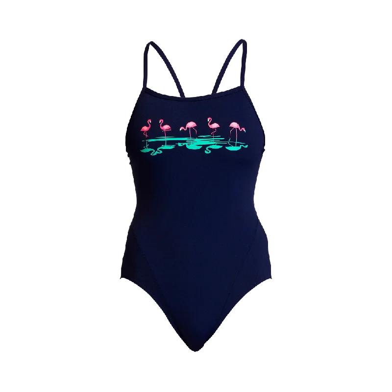 Swimwear with island print -Flood Plain | Ladies Single Strap One Piece