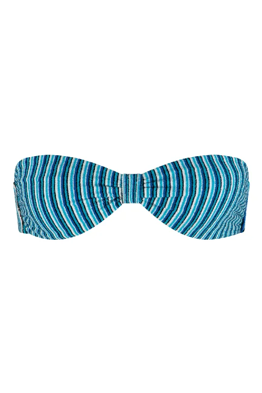 Swimwear with grip lining -VDM The Label Bowie Pacific Reversible Bandeau