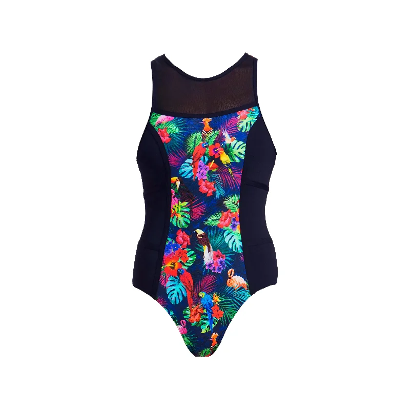 Affordable swimwear for women’s beach -Tropic Team | Ladies Hi Flyer One Piece